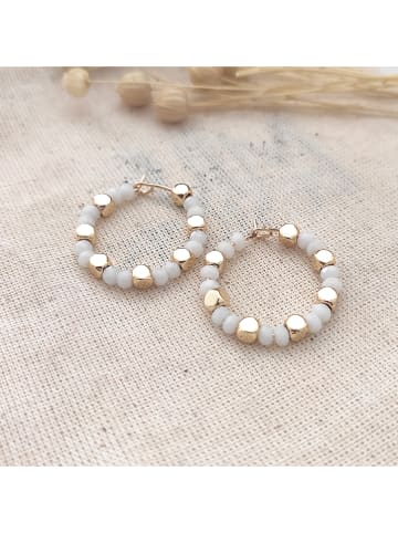 atelier MIU Vergold. Creolen mit Edelsteinen