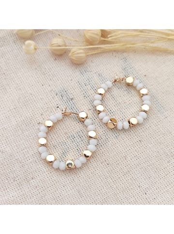 atelier MIU Vergold. Creolen mit Edelsteinen