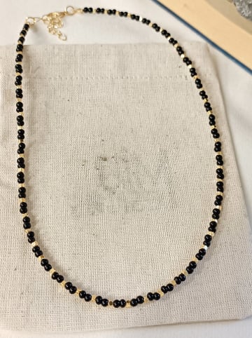 atelier MIU Vergold. Halskette mit Schmuckelementen - (L)42 cm