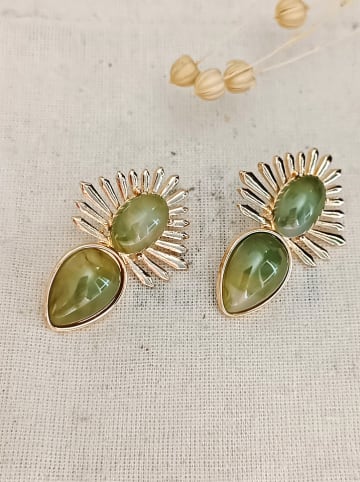 atelier MIU Pozłacane kolczyki-wkrętki