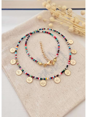 atelier MIU Vergulde ketting met sierelementen - (L)45 cm