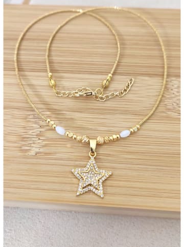 La Asena Pozłacany naszyjnik - dł. 42 cm