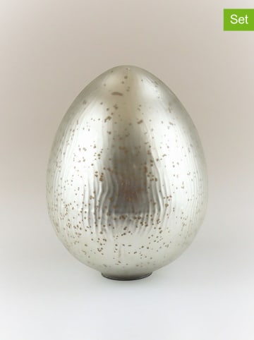 AM Design Decofiguur "Ei" zilverkleurig - (H)20 cm