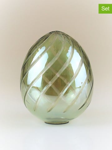 AM Design Decofiguur "Ei" groen - (H)15 cm