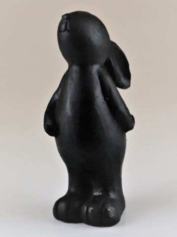 AM Design Dekofigur ''Hase'' in Schwarz - (B)9,3 x (H)24 x (T)13 cm