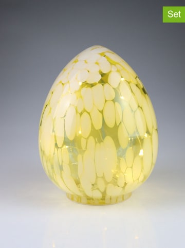 AM Design Decofiguur "Ei" geel - (H)20 x Ø 16 cm