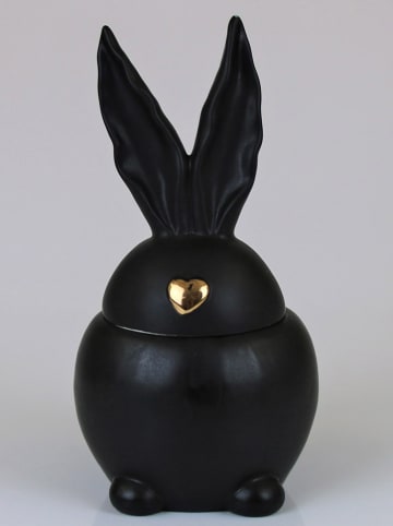 AM Design Opslagcontainer "Konijn" zwart - (B)14,5 x (H)26 x (D)14 cm