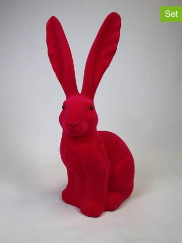 AM Design Decofiguur "Konijn" roze - (H)61 cm