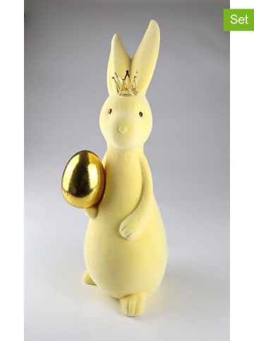 AM Design Decofiguur "Konijn" crème - (H)69 cm