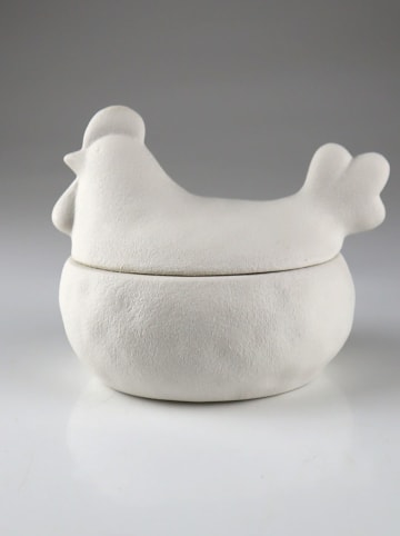 AM Design Vorratsdose "Kip" wit - (B)11,5 x (H)11,5 x (T)14 cm