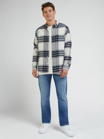 Lee Hemd - Regular fit - in Dunkelblau/ Weiß