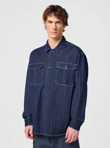Wrangler Koszula dżinsowa - Regular fit - w kolorze granatowym