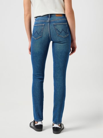Wrangler Spijkerbroek - skinny fit - blauw