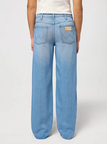 Wrangler Dżinsy "World Wide" - Wide leg - w kolorze błękitnym