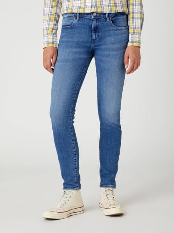 Wrangler Spijkerbroek "Raven" - skinny fit - blauw