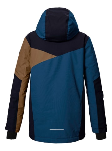 Killtec Ski-/Snowboardjas "KSW" blauw/zwart/lichtbruin