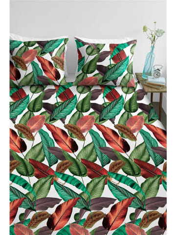 Ambiante Satijnen beddengoedset "Makoyana" groen/rood