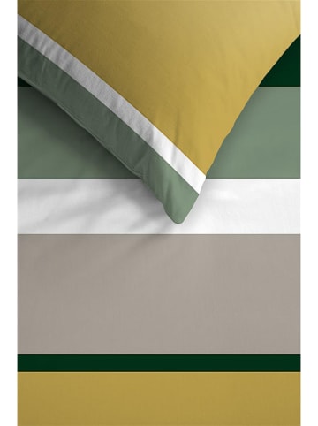 Ambiante Satin-Bettwäsche-Set ''Andy'' in Gelb/ Grün
