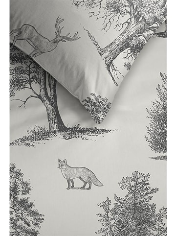 Ambiante Flanell-Bettwäsche-Set ''Landscape'' in Beige/ Grau