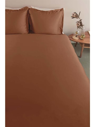 Ambiante Satijnen beddengoedset "Uni" lichtbruin