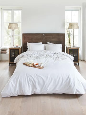 Beddinghouse Bettwäsche-Set "Plumeria" in Weiß/ Beige