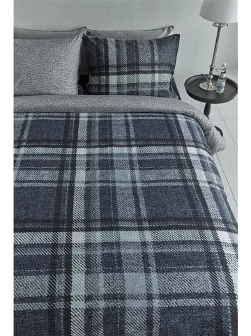 Rivièra Maison Bettwäsche-Set ''Cozy Check'' in Dunkelblau