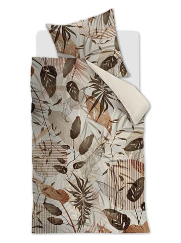 Rivièra Maison Bettwäsche-Set ''Sunset Leafs'' in Beige/ Braun