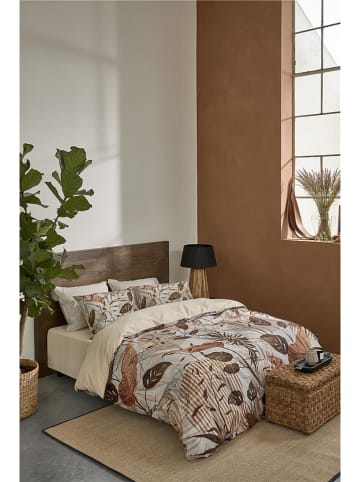 Rivièra Maison Bettwäsche-Set ''Sunset Leafs'' in Beige/ Braun