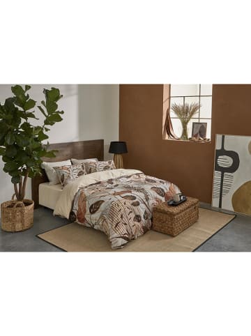 Rivièra Maison Beddengoedset "Sunset Leafs" beige/bruin