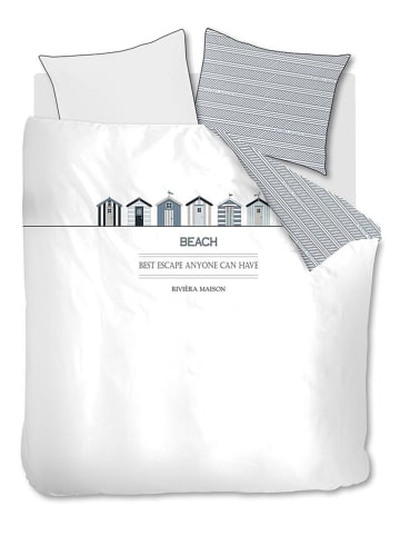 Rivièra Maison Beddengoedset "Beach Cottage" wit/blauw