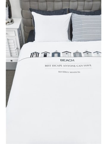 Rivièra Maison Bettwäsche-Set "Beach Cottage" in Weiß/ Blau