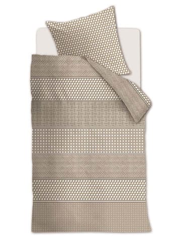 Rivièra Maison Bettwäsche-Set ''Rattana'' in Beige/ Hellbraun