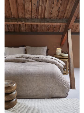 Rivièra Maison Beddengoedset "Cevron" lichtbruin