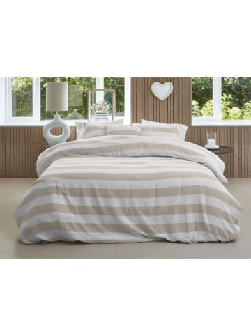 Rivièra Maison Beddengoedset "Striped" beige/wit