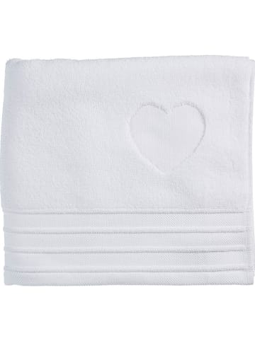 Rivièra Maison Badetuch "Heart" in Weiß