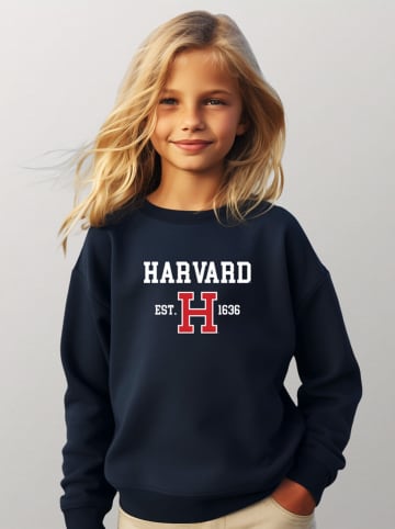 American Universities Sweatshirt "Harvard Est 1636" in Dunkelblau