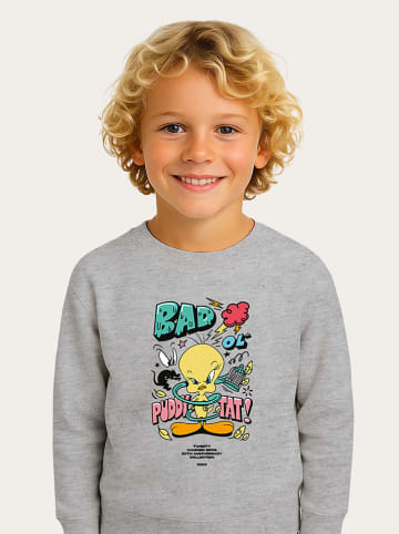 WOOOP Sweatshirt "Loneley tunes Tweety 80th Bad" in Grau