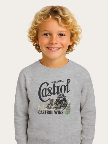WOOOP Sweatshirt "Castrol Wins" in Grau