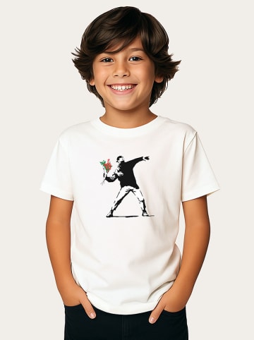 WOOOP Shirt "Banksy Love" in Weiß