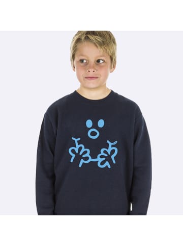 WOOOP Sweatshirt "Visage Monsieur" in Dunkelblau