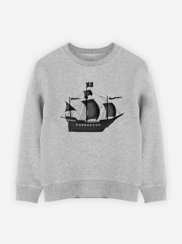 WOOOP Sweatshirt "Pirate ship" in Grau