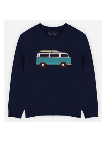 WOOOP Sweatshirt "Blue van" in Dunkelblau
