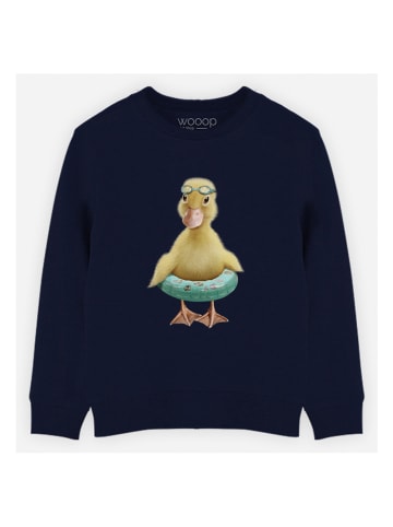 WOOOP Sweatshirt "Duck bouee" in Dunkelblau