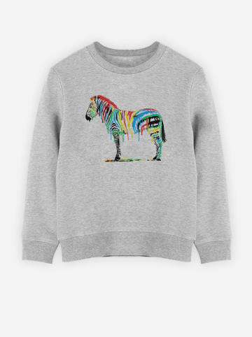 WOOOP Sweatshirt "Fresh Paint" in Grau