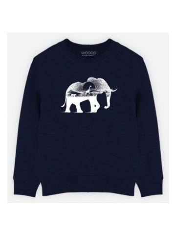 WOOOP Sweatshirt "Wild Africa" in Dunkelblau