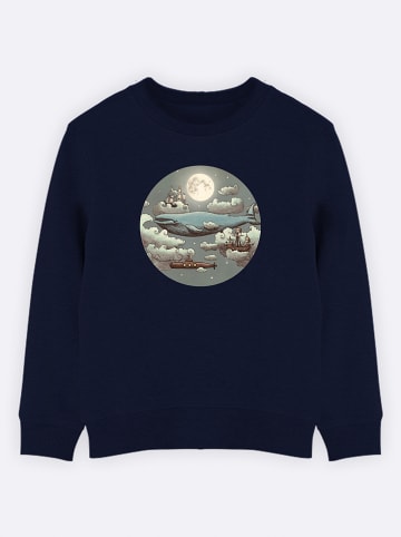 WOOOP Sweatshirt "Ocean meets Sky" in Dunkelblau