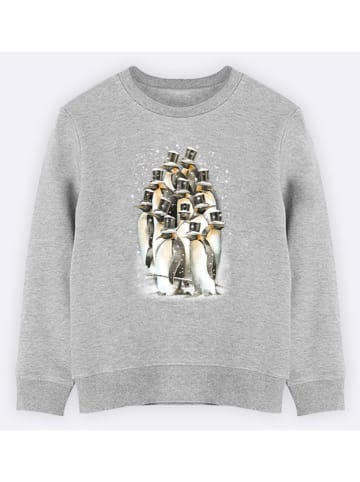 WOOOP Sweatshirt "Gathering in the snow" in Grau