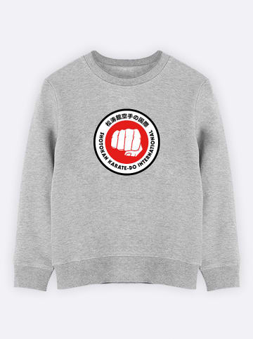 WOOOP Sweatshirt "Karate" in Grau