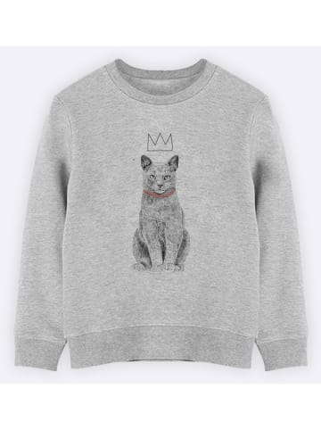 WOOOP Sweatshirt "King of everything" in Grau