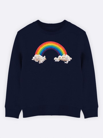 WOOOP Sweatshirt "Candy rainbow" in Dunkelblau